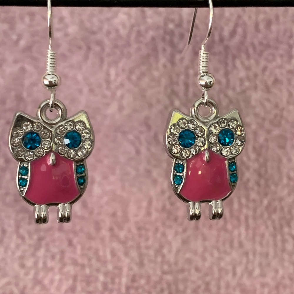 Crystal Owl 🦉 Earrings